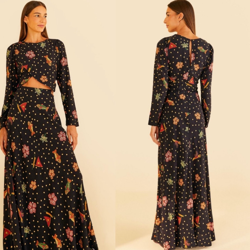 FARM Rio Riqueza Tropical Maxi Dress